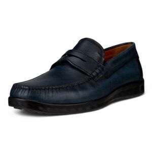 ECCO S Lite Moc Leather Moccasin in Marine NIB